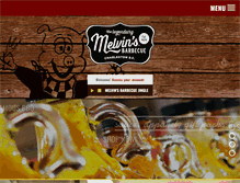 Tablet Screenshot of melvinsbbq.com